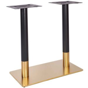 Hybrid Twin Dining Table Base(Gold/Black)