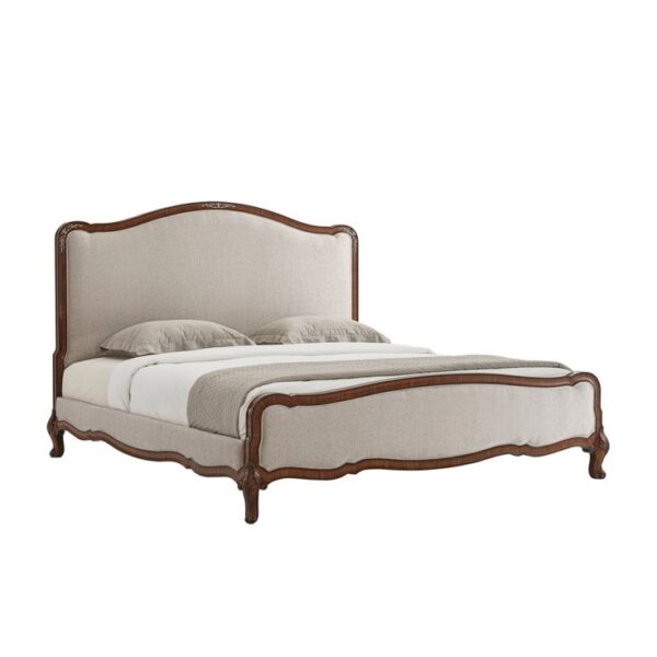 Solid wood bed