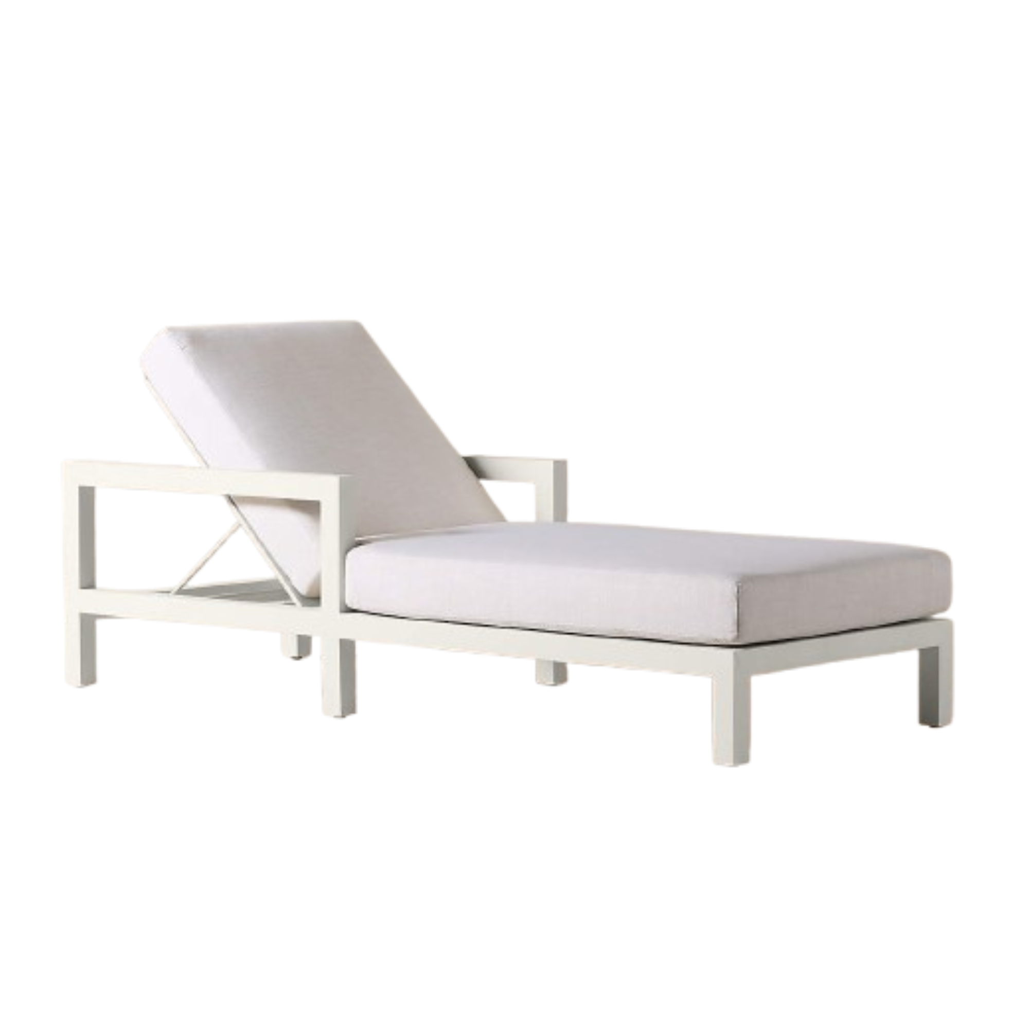Idle White Sun Lounger Set