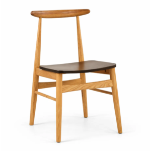 Soren Natural Wood With Dark Brown Seat Dining Chair