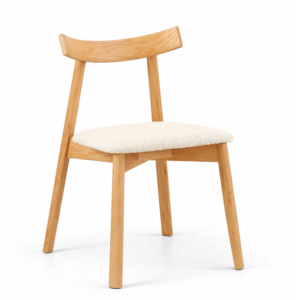 Torin Natural Wood with Beige Seat Dining Chair