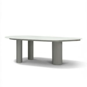 Verona White Outdoor Dining Table